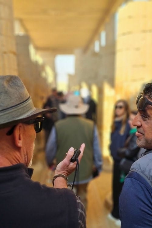 Engaging with a knowledgeable and enthusiastic guide can greatly enhance your experience in Egypt. Photo by Laurie Thornton