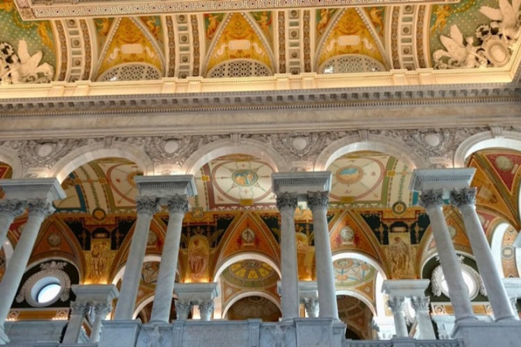A view inside the Library of Congress in Washington DC. Photo by Eric D. Goodman