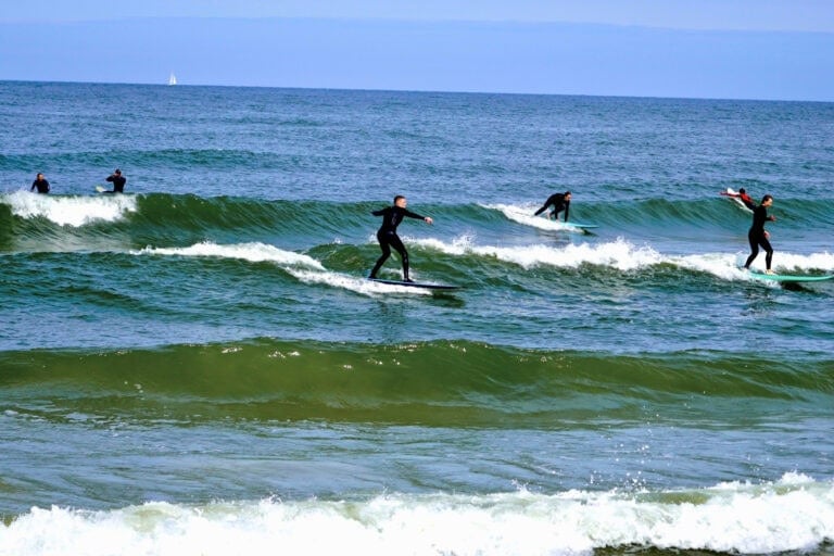 Lithuania's next generation of surfers. Photo courtesy of SUPyness Surf School