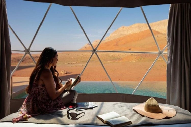 Moon Retreat at Mleiha National Park. Photo courtesy of Sharjah Collection