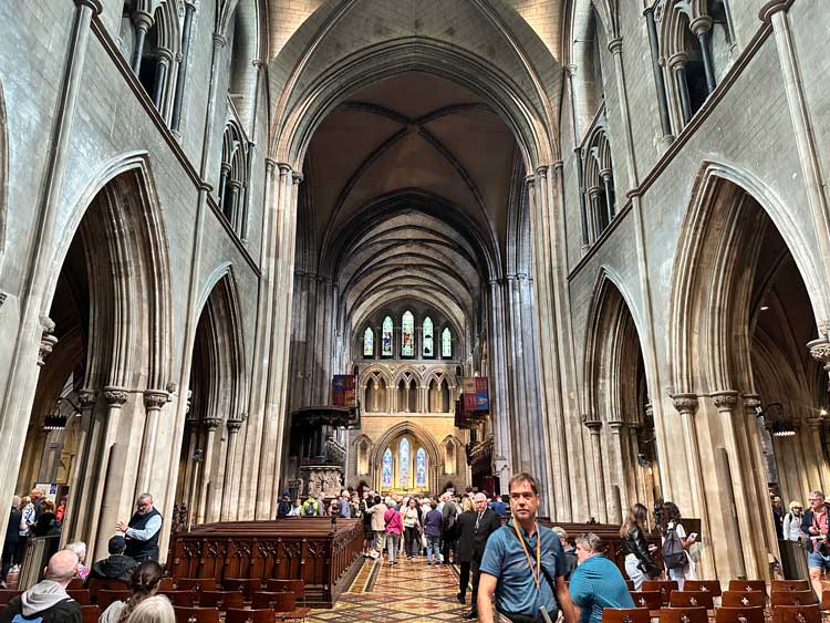 Inside St. Patrick's Cathedral in Dublin. Photo by Janna Graber