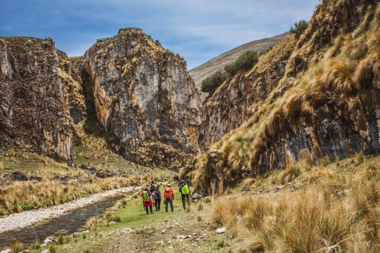 Trekking the Great Inca Trail, Qhapaq &Ntilde;an, in northern Peru. Photo by Christian Declerq