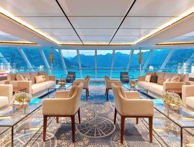 The Viking Explorers Lounge is one of my favorite spaces on the ship. Photo by Viking