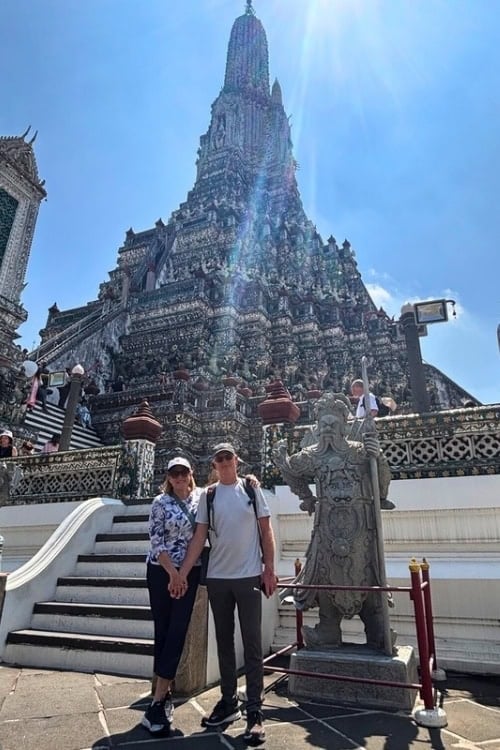 Wat Arun, the Temple of Dawn. Photo by our guide Siri