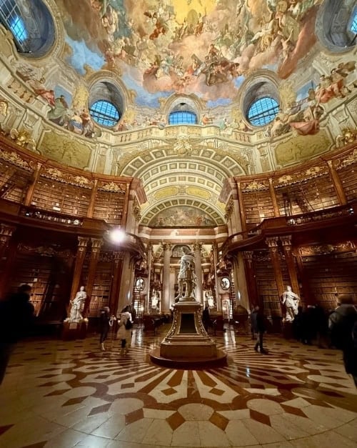 The Austrian National Library in Hofburg Palace. Photo by Meryl Pearlstein