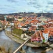 Czesky Krumlov is a fairytale village along the Vltava River. Photo by Meryl Pearlstein