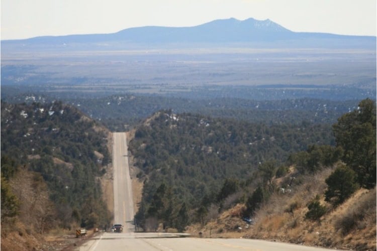 Cleaving through The Land of Enchantment. Photo by Brent Cassie