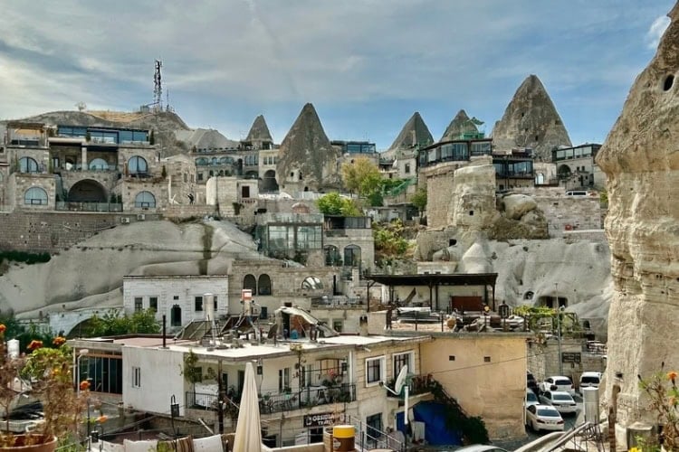 G&ouml;reme, famous for its unique rock formations known as "fairy chimneys" and cave dwellings. Photo by Paul Ehrlich