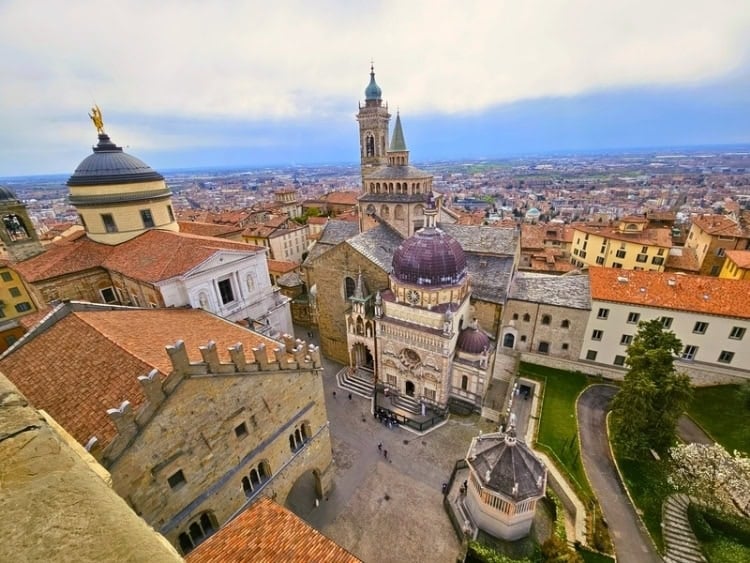Panoramic view of Bergamo from the Campanone Civic Tower. Photo by Zuzana Zimmermannova