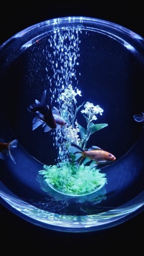 A bowl made for one at the Tokyo Aquarium Art Museum. Photo by Alexander Goodman