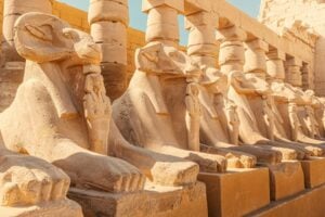 Sphinxes in Karnak Temple. Photo by Getty Images for Unsplash