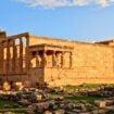 The Erechtheion, an ancient temple on the Acropolis in Athens. Photo by Frank Hosek