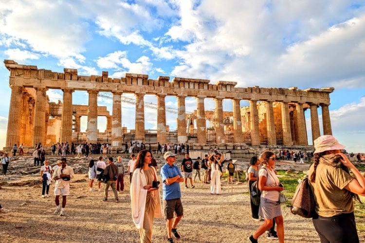 The massive Parthenon covers an area of approximately 23,000 square feet. Photo by Frank Hosek