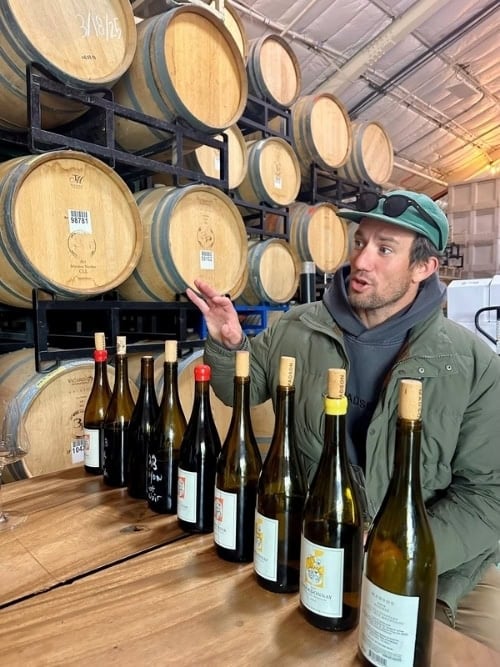 A casual yet exceptional wine tasting with Madson Wines winemaker and founder Cole Thomas in Santa Cruz, California. Photo by Donna Sozio