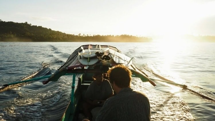 The boat trip to Tea Bags takes around 30 minutes. It leaves from the small beach located next to SSL. Photo by Alex Benaud.