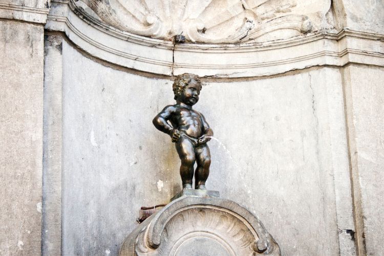 The famous Manneken Pis