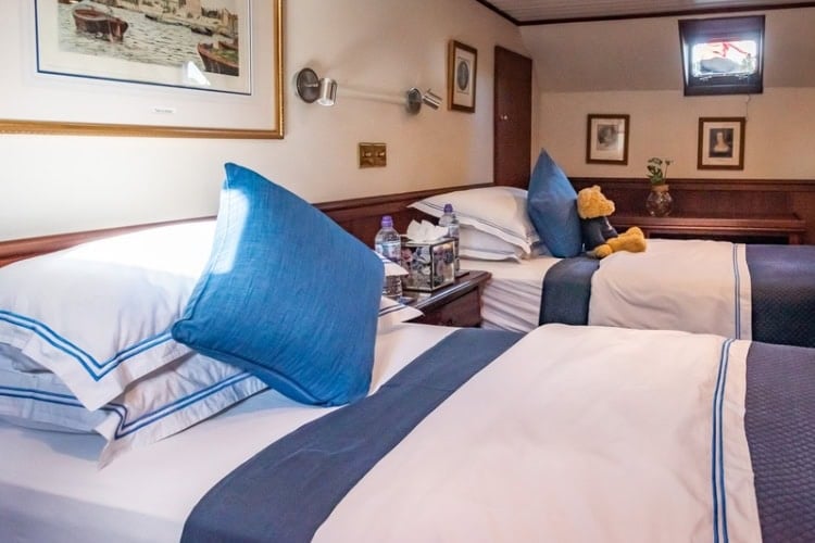 The cabin on the Magna Carta barge was very comfortable. Photo by Rose Palmer