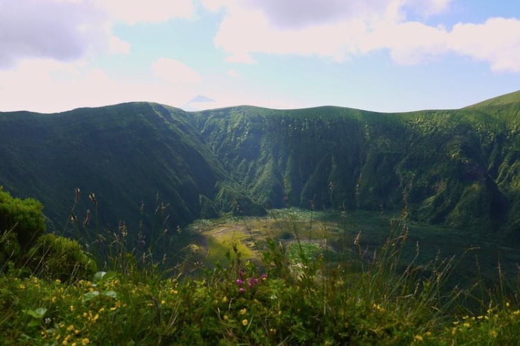 Caldeira volcano on Faial Island. Photo by Andy Staab