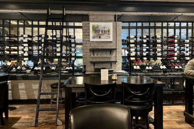 Carson City Piazza’s wine wall