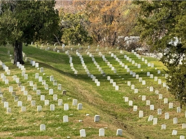 Cemetery at Vicksburg during a cruise excursion, serving as a solemn reminder of the many lost lives during the U.S. Civil War. Photo by Terri Colby