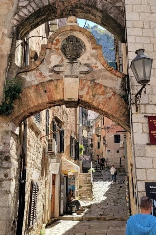 Charming passageway in Old Town Kotor. Photo by Eric D. Goodman