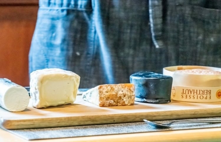 Cheese board served for lunch on the Magna Carta. Photo by Rose Palmer