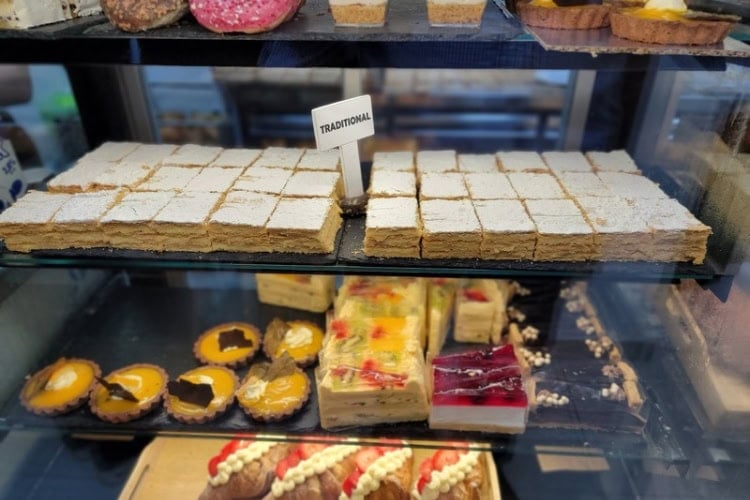 Tasty treats and traditional cream cakes in Kotor, Montenegro. Photo by Eric D. Goodman