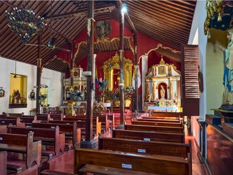 Interior of the historic Bas&iacute;lica de San Agust&iacute;n, Mompox, Colombia. Photo by R.C. Staab