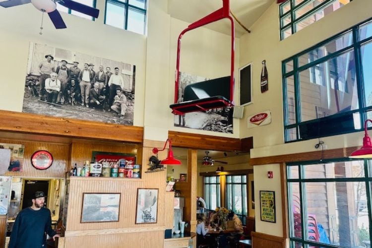 The Red Hut&rsquo;s hanging chairlifts