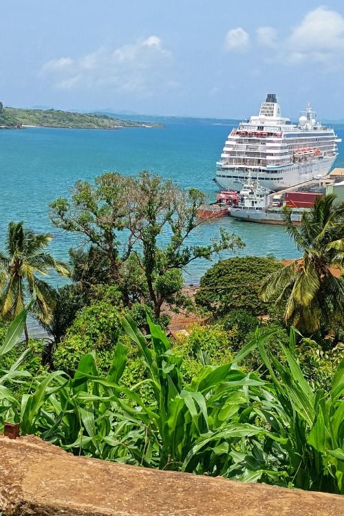Antsiranana bay with cruise ship