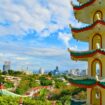 Pagoda overlooking Cebu cityscape. Photo by JOE MARK from Joe Mark's Images via Canva
