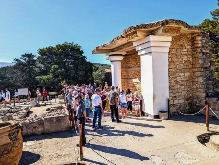 The Palace of Knossos is the second most popular tourist attraction in all of Greece after the Acropolis in Athens. Photo by Frank Hosek