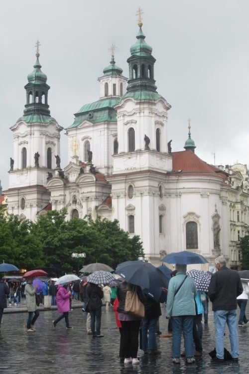 Prague in the rain. Photo by Brent Cassie