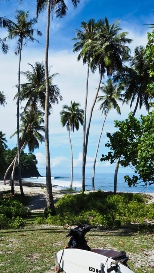 World-class waves on Simeulue Island. Getting to them is half the fun. Photo by Alex Benaud
