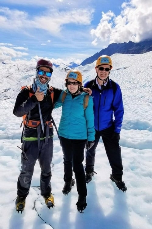 Matanuska Glacier ice trekking guided by Scott. Photo courtesy Dorothy Maillet
