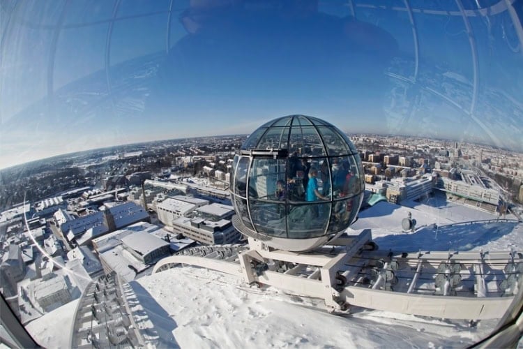 SkyView at the Ericsson Globe in Stockholm. Photo by Soren Andersson