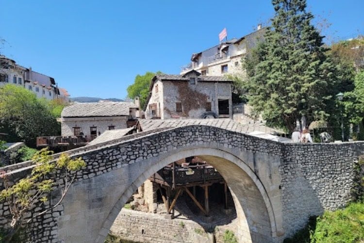 Smaller stone bridge in Mostar. Photo by Eric D. Goodman