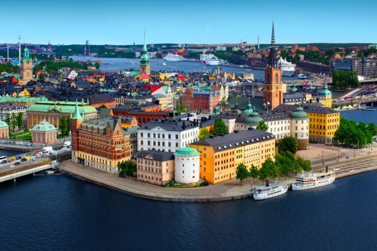 Postcard-perfect Stockholm. Image by mikdam from Getty Images Pro via Canva
