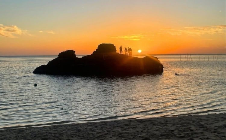Sunset on Araha Beach. Photo by Shreya Joshi