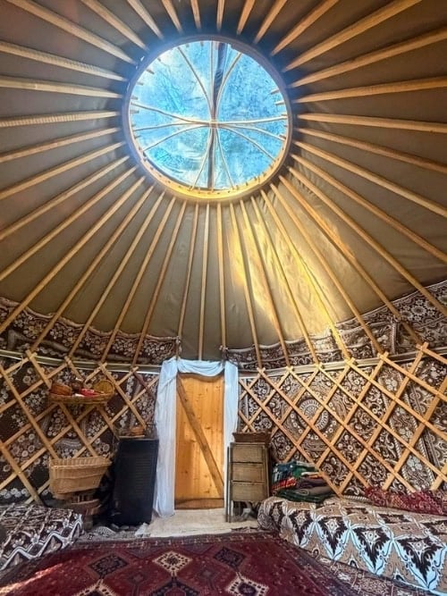 The Yurt, place for meditation, spiritual consultations, and sound healing. Photo by Carlos Omar Gardinet