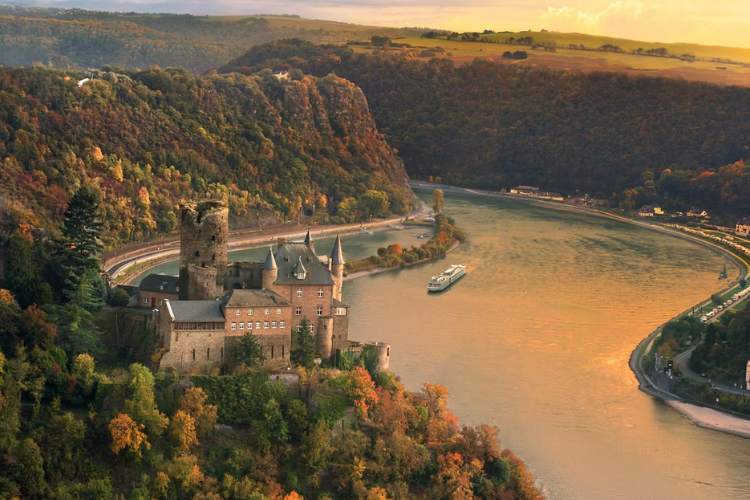 Viking passes Katz Castle, which stands tall overlooking the Rhine Valley. Photo courtesy Viking Cruises