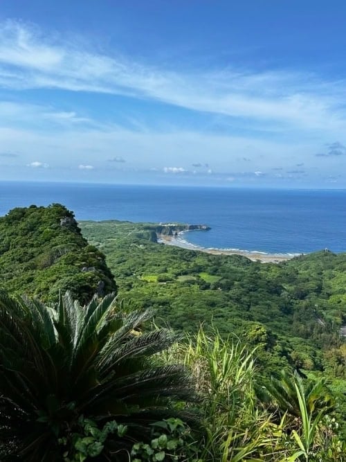 A view of the northern tip of Okinawa island from one of the Asmui spiritual hikes. Photo by Liv Headley