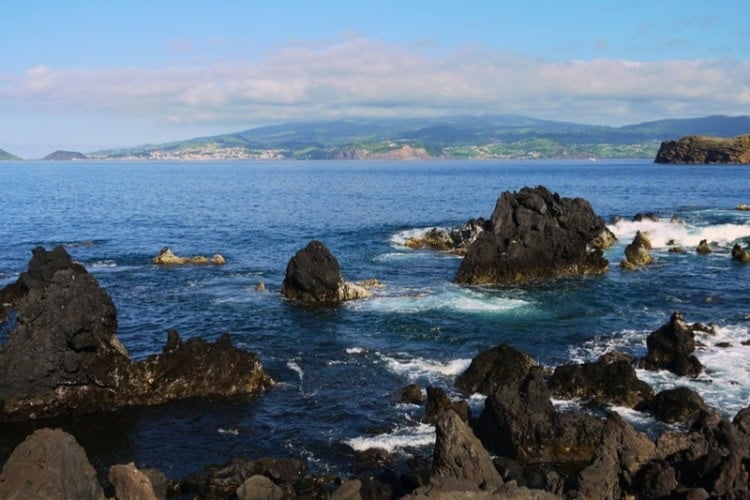 View from Pico Island of Faial. Photo by Andy Staab
