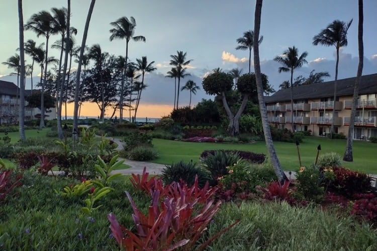 A view from the beautiful grounds of the Kauai Coast Resort at the Beach Boy. Photo by Karla Freimuth