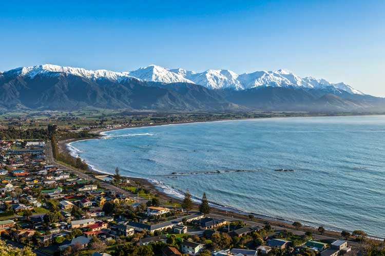 Kaikoura on a clear day. Photo by iStock/travellinglight