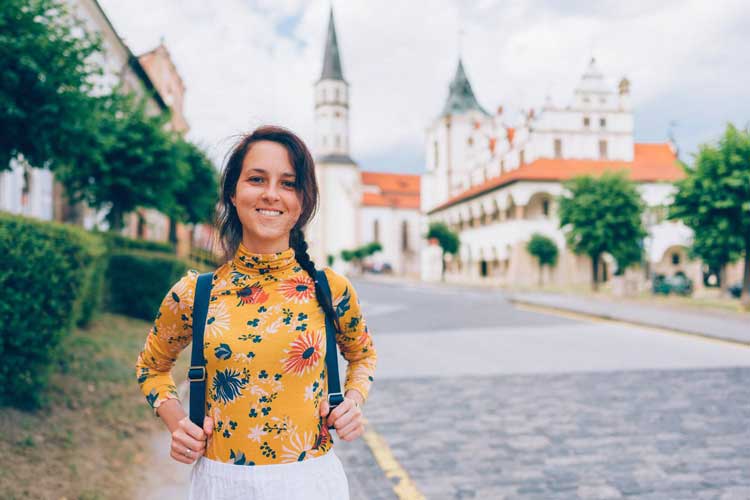 Solo traveler in Europe. 