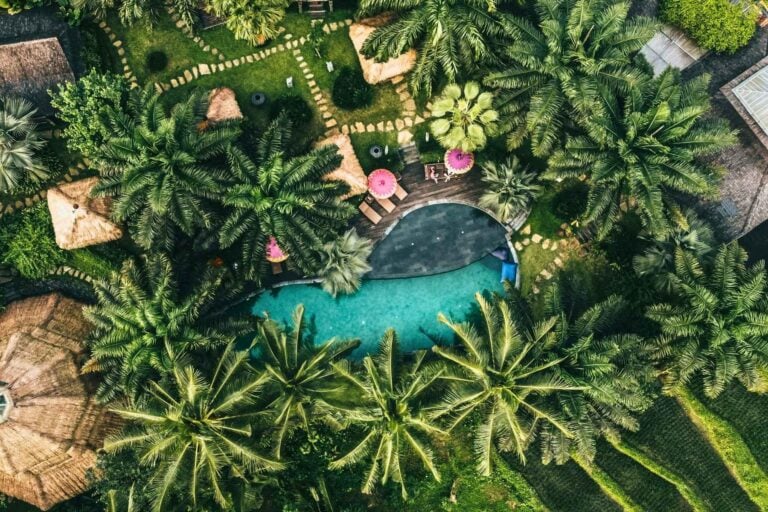 A scenic resort in Ubud, Bali. Photo by Getty Images, Unsplash
