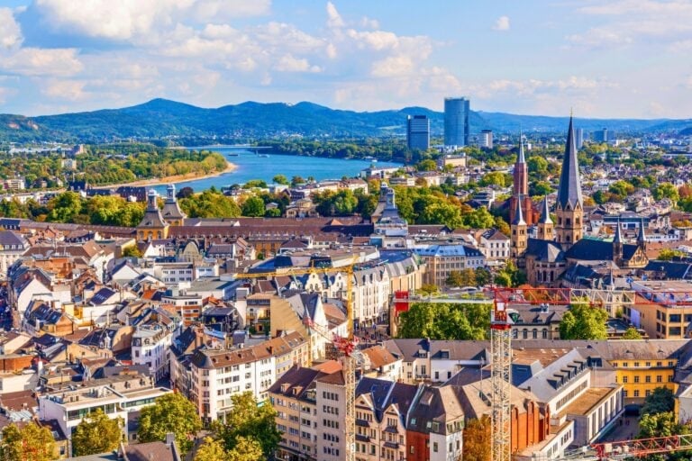 Aerial of Bonn, Germany. Photo by travelview via iStock