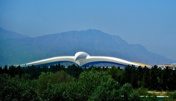 Ashgabat Airport in Turkmenistan holds Guinness World Record for the largest building shaped like a bird. Photo by Edward Placidi.