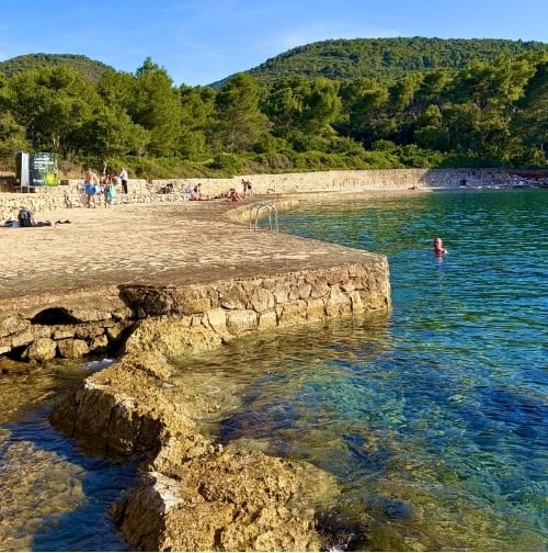 Beach at Stari Grad. Photo by Rob Rogers